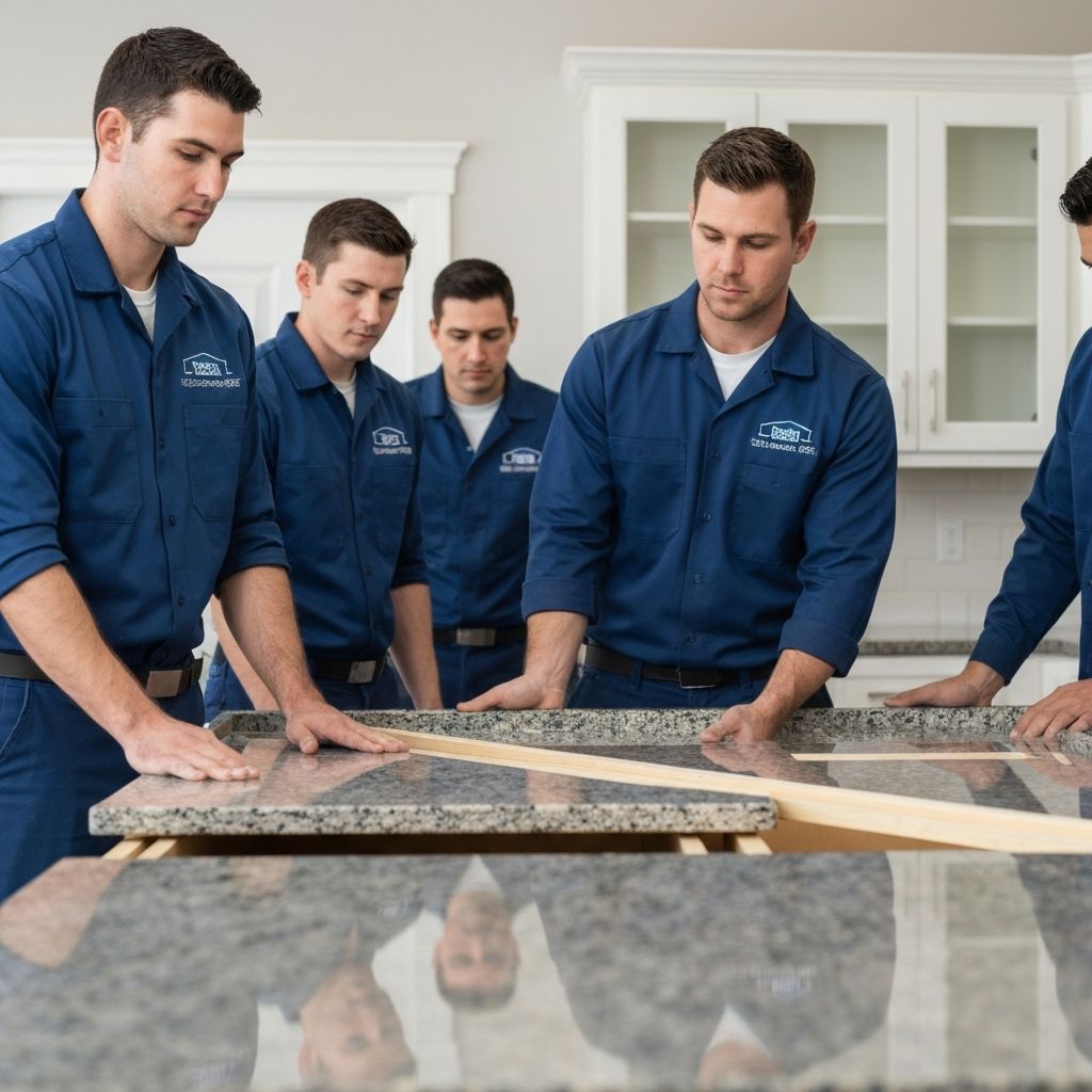 Professional countertop installation